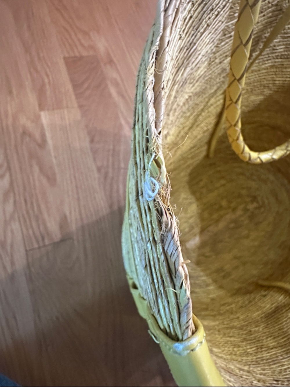 Altuzarra Yellow Braided-Handle Straw Tote - Picture 5 of 7
